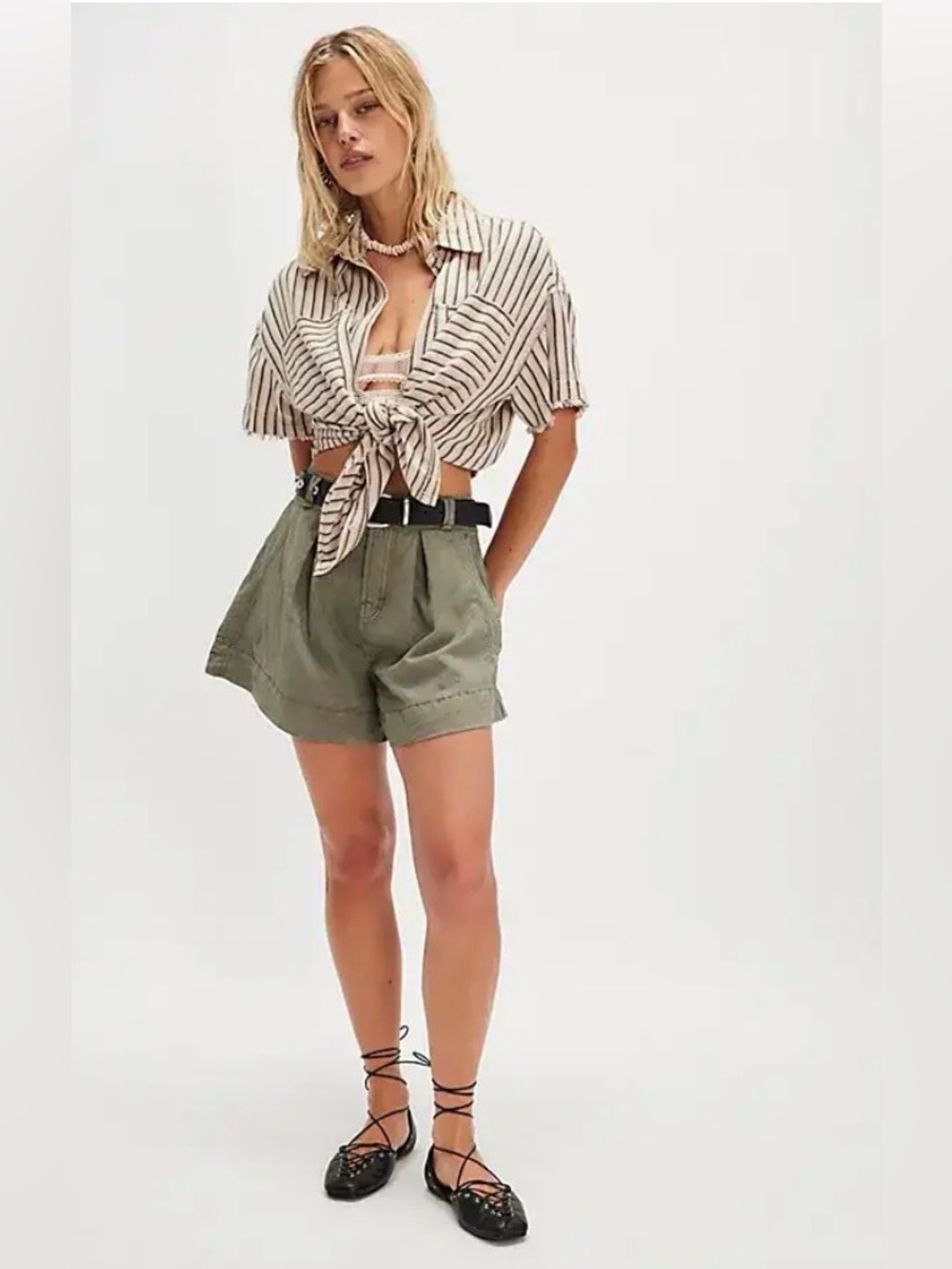 Free People Marina Trouser Shorts